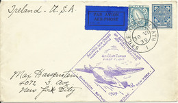 IRLANDA, SOBRE PRIMER VUELO IRLANDA/NEW YORK  EL 30/6/1939 - Covers & Documents