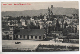 ZÜRICH Bahnhof Enge Mit Kirche - Enge