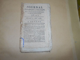 Mercure De France  N° 34   Samedi   23 Aout   1783   Journal De La Librairie - Periódicos - Antes 1800