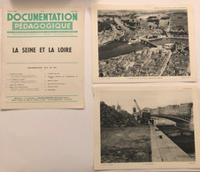 Documentation Pédagogique - Ecole - Géographie - La Seine Et La Loire - Juin1955 - Learning Cards