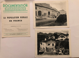 Documentation Pédagogique - Ecole - Géographie - La Population Rurale En France - Novembre1955 - Learning Cards