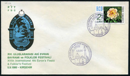 Turkey 1980 Ahi Evran's Fiesta & Folklor's Festival | Special Cover, Kirsehir, Sept. 5 - Briefe U. Dokumente