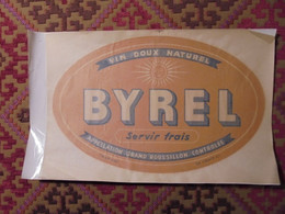 Décalcomanie Vitrauphanie BYREL (sous-marque De BYRRH) - Alcools