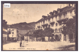 CHARMEY - HOTEL DU SAPIN - B ( PLI D'ANGLE ET TROU D'EPINGLE ) - Charmey