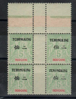 Indochine - Tchong- King - Bloc Sans Millésimes  ( 1902)  N°35 Neufs - Ongebruikt