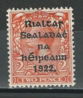 Ireland SG 13, Mi 15 I / II * MH - Unused Stamps