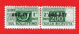 1949-53 (23) Francobolli Per Pacchi Postali Sovrastampati Su Una Riga Lire 200 - Nuovo MNH - Paketmarken/Konzessionen