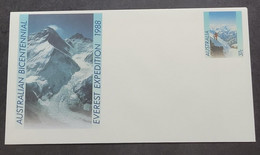 P) 1988 AUSTRALIA, AUSTRALIAN BICENTENNIAL EVEREST EXPEDITION, POSTAL STATIONERY, CLIMB, MNH - Other & Unclassified