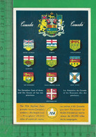 CPM  CANADA : Trans Canada Air Lines , Blasons Des 10 Provinces Canadiennes - Modern Cards