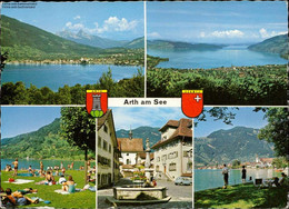 1107039  Arth Am See, Zugersee Mehrbildkarte - Arth