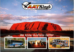 (2 F 1) Australia - NT - Ayers Rock Aka Uluru (posted With Fishing Stamp) AAT King - Uluru & The Olgas