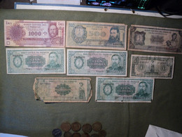 PARAGUAY. LOT DE 8 BILLETS DE BANQUE DIFFERENTS. 1952 / 2005 - Paraguay