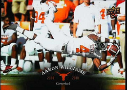 ► AARON WILLIAMS (Cornerback) University Of Texas Football - 2011 Upper Deck - 2000-Now