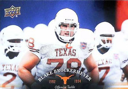 ► BLAKE BROCKERMEYER (Offensive Tackle) University Of Texas Football - 2011 Upper Deck - 2000-Now