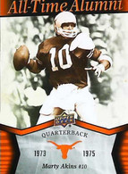 ► MARTY AKINS  (Quaterback) University Of Texas Football - 2011 Upper Deck - 2000-Heute