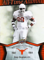 ► TONY DEGRATE  ( Defensive Tackle ) University Of Texas Football - 2011 Upper Deck - 2000-Oggi