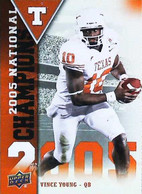 ► VINCE YOUNG (QB)  -  University Of Texas Football - 2011 Upper Deck - 2000-Aujourd'hui