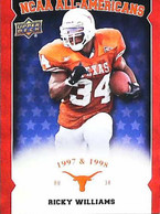 ► RICKY WILLIAMS  NCAA  University Of Texas Football - 2011 Upper Deck - 2000-Aujourd'hui