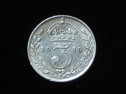 Grande Bretagne  - 3 Pence 1919  VICTORIA - Great Britain  ***** EN ACHAT IMMEDIAT ***** - Sonstige & Ohne Zuordnung