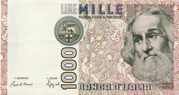 ITALIA  1000 LIRE - 1988  -  P-109b2  Unc    Firme: Carlo Azeglio Ciampi = Speziali - 1000 Lire