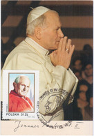 Poland Polska 1982 Pope John Paul Jan Pawel Giovanni Paolo II, Czestochowa - Maximum Cards