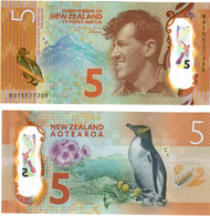 New Zealand 5 Dollars 2015 UNC - New Zealand