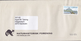 Denmark NATURHISTORISK FORENING Hillerød (Wesel? Animal Cachet) TMS Cds. 2001 Cover Brief Botanical Garden Stamp - Brieven En Documenten