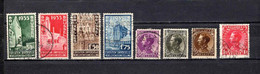 Bélgica  1934-35  .-   Y&T  Nº   386/389-391-401/403    (  391  Falta Punta  ) - 1929-1941 Grande Montenez