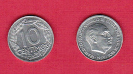 SPAIN   10 CENTIMOS 1959 (KM # 790) #6476 - 10 Céntimos