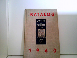 Verlagskatalog. Nachtrag 1950-1960. Abgeschlossen Am 15. Juli 1960. - Lexika