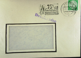 DDR: Ds-Dienst-Brief Mit 5 Pf Aus COTTBUS 20.8.57 Fensterumschlag Mit WST "75% Aller Brände Durch Fahrlässig..." Knr: 34 - Lettres & Documents