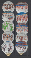 Switzerland, Coffee Cream Labels, Synchronized Skating. Neuchatel 2001, Lot Of 20. - Milk Tops (Milk Lids)