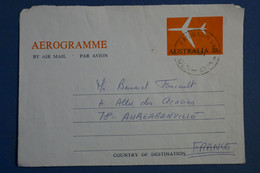 A0 11 AUSTRALIA BELLE LETTRE AEROGRAMME 1972  QUEENSLAND   POUR  AUBERGENVILLE FRANCE+++AFFRANCH. INTERESSANT - Covers & Documents