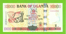 UGANDA 10000 SHILLINGS 2005  P-45a  UNC - Uganda