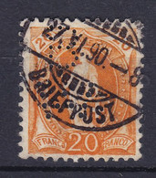 Switzerland Perfin Perforé Lochung 'BW'  Bank In Winterthur 1882 Mi. 58A Stehende Helvetia Perf. 11 3/4 - Perforés