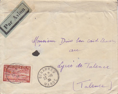 Lettre Par Avion Obl. Benhamed Maroc Le 22/10/34 Sur PA 36 Pour Talence - Lettres & Documents