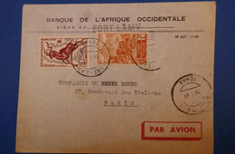 110 TCHAD LETTRE 1961 DE FORT LAMY A PARIS BD DES ITALIENS PAR AVION + AFFRANCH. PLAISANT - Covers & Documents