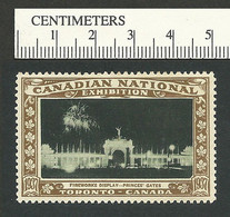 B65-79 CANADA Canadian National Exhibition 1937 Toronto 03 MHR Fireworks - Local, Strike, Seals & Cinderellas