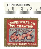 B67-01 CANADA 1914 Charlottetown PEI Confederation Stamp MNG Creases - Local, Strike, Seals & Cinderellas