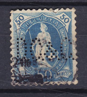 Switzerland Perfin Perforé Lochung 'B.S.' Damond, Coulin & Cie Geneve 1882 Mi. 62C Helvetia Perf. 11½x11 - Gezähnt (perforiert)