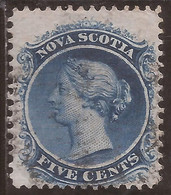 Nova Scotia - Fx. 3854 - Yv. 4 - 5 C. Azul - Victoria - 1860 - Ø - Gebruikt