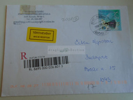 ZA387.10  Hungary Registered Cover  - Avis De Réception - Notice Of Receipt - Cancel  2008 Buzsák Mayor's Office - Lettres & Documents