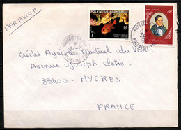 Polynésie - Lettre - 1981 - Yvert N° 147 + PA 117 - Papeete - Covers & Documents