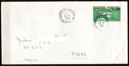 Polynésie - Lettre - 1981 - Yvert N° PA 148 - Papeete - Lettres & Documents