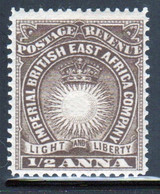 Imperial British East Africa Company 1890 Half Anna Mounted Mint Stamp. - British East Africa