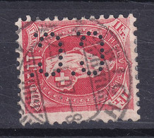 Switzerland Perfin Perforé Lochung 'C.C.' Continental Caoutchoc-Companie AG Zürich 1905 Mi. 79C Helvetia Perf. 11½x11 - Gezähnt (perforiert)