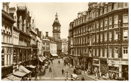 Lower Commercial Street Newport # Valentine's Post Card # - Monmouthshire