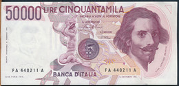 °°° ITALIA - 50000 LIRE BERNINI 1° TIPO 06/02/1984 SERIE FA °°° - 50.000 Lire