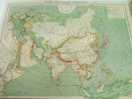 Farblithografie Asien, Politische Übersicht, Maßstab 1 : 35.000.000 - Asia & Near-East