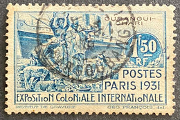 FRAOUB087U2 - Exposition Coloniale Internationale - 1.50 F Used Stamp - Oubangui-Chari - 1931 - Oblitérés